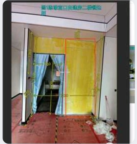 [图片] 量尺标注图「图1 陈埭某村自建房二楼餐边柜」