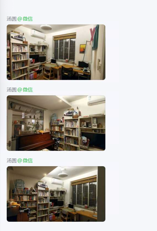 房间靠窗书桌与书柜