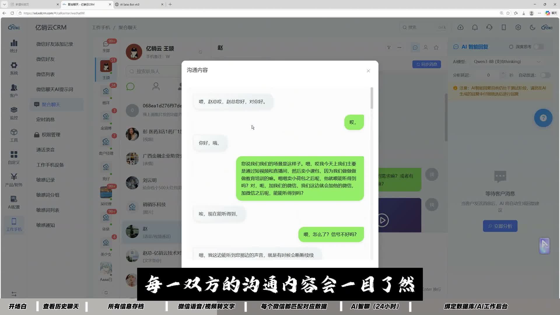 沟通内容一目了然